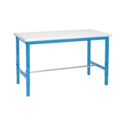 Global Industrial Adjustable Height Workbench with Square Tube Leg, ESD Safety Edge