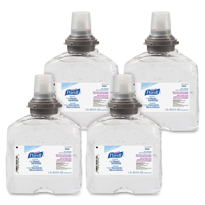 Purell TFX Advanced Gel Hand Sanitizer Refills, 1200 mL, Pack of 4