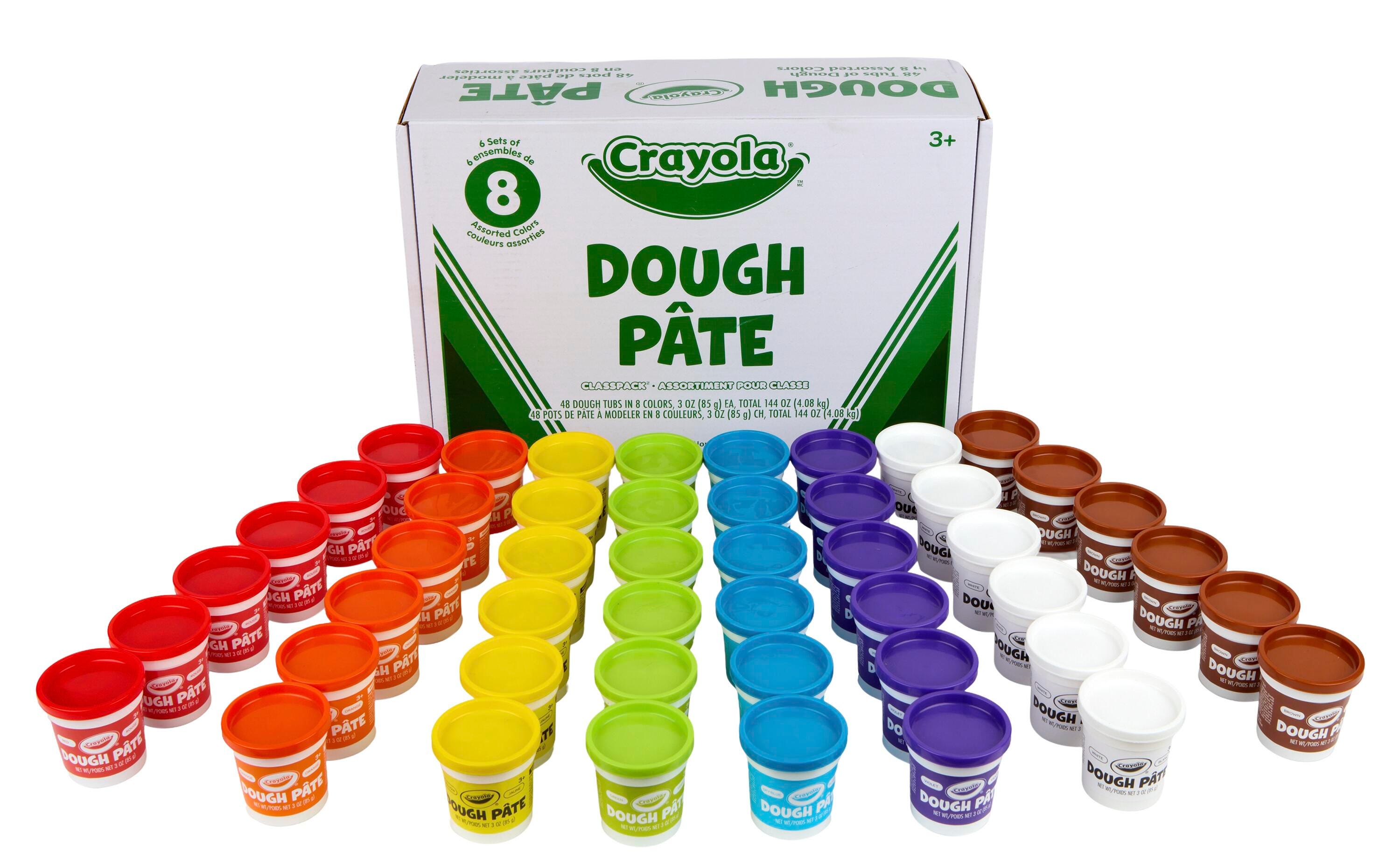 Crayola Dough Pate Classpack, 3 Ounces Tubs, Assorted Colors, Set of 48 2020065