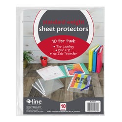 C-Line Standard Weight Sheet Protector, 8-1/2 x 11 Inches, Clear, Pack of 10 2123631