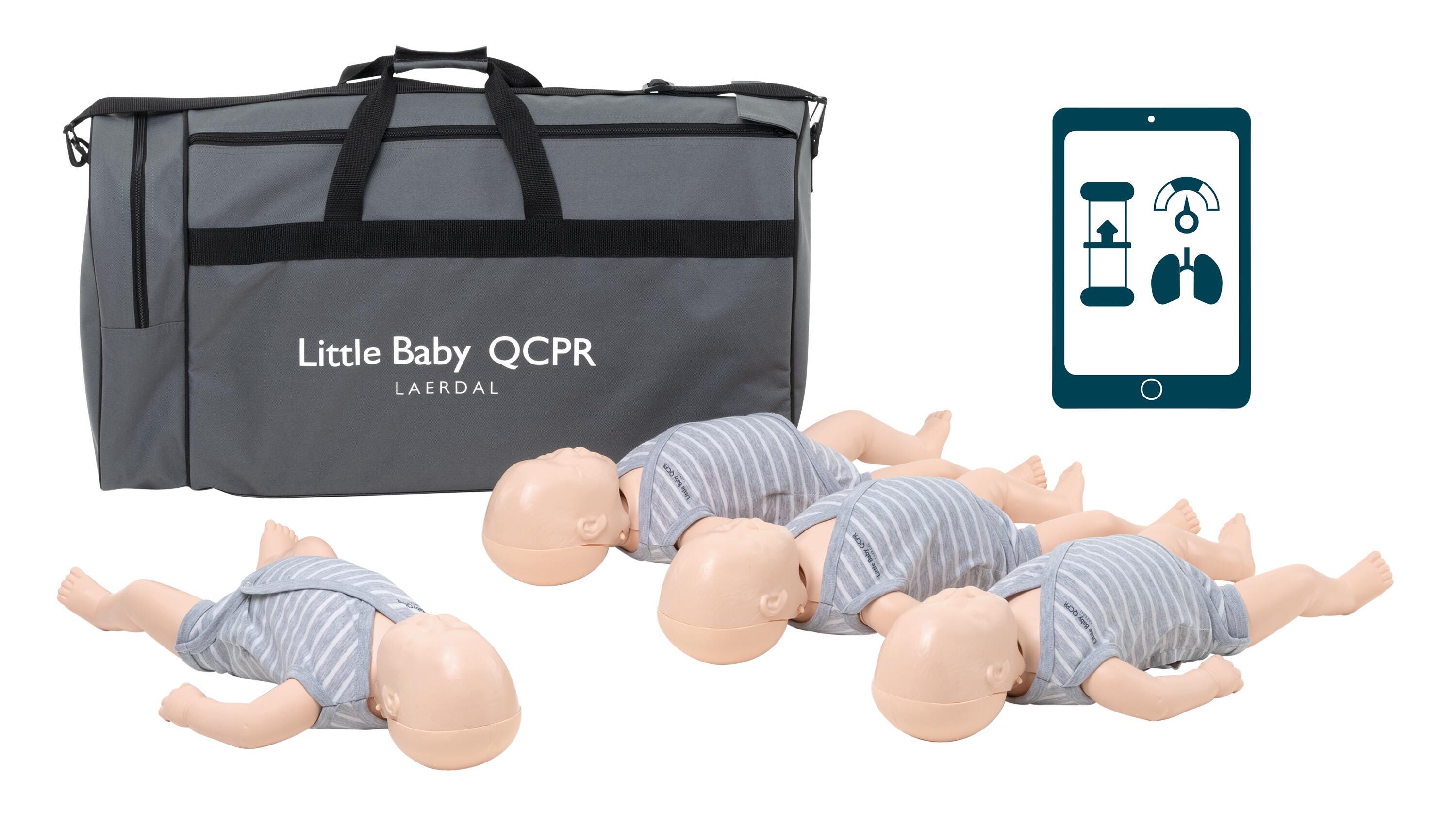 Laerdal Little Baby QCPR, Pack of 4, Light Skin Tone