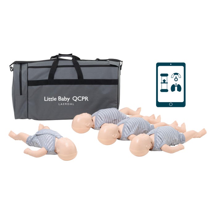 Laerdal Little Baby QCPR, Pack of 4, Light Skin Tone