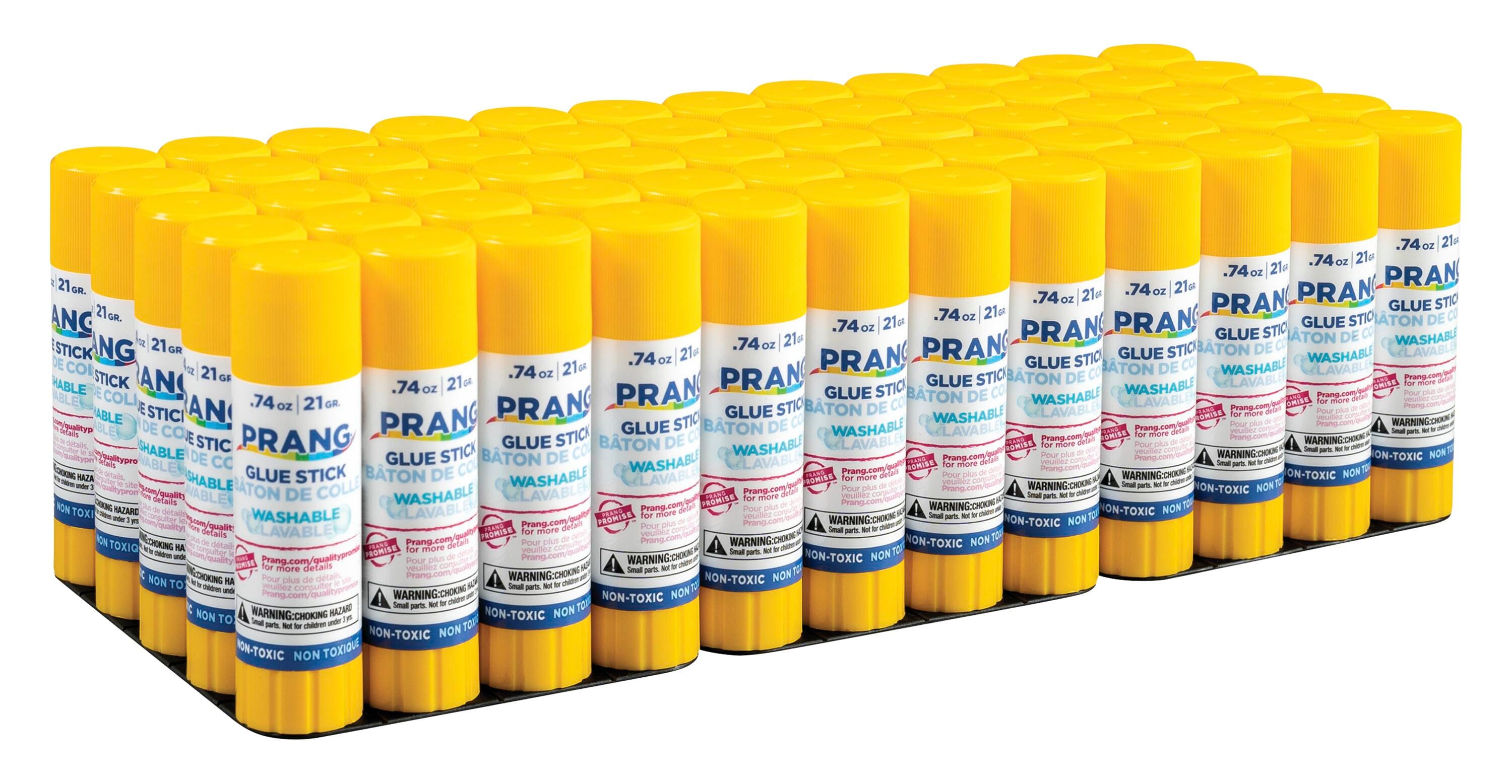 Prang Washable Glue Stick, 0.74 oz, Clear, Pack of 60, Item Number 2104876