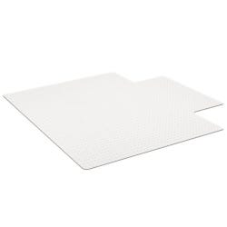 ES Robbins EverLife Chair Mat for Flat to Low Pile Carpet, 45 x 53 Inches with Lip, Clear