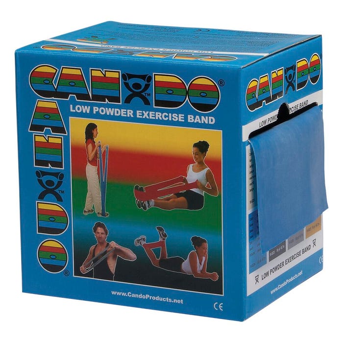 CanDo Exercise Band, Heavy Band, 50 Yards, Blue
