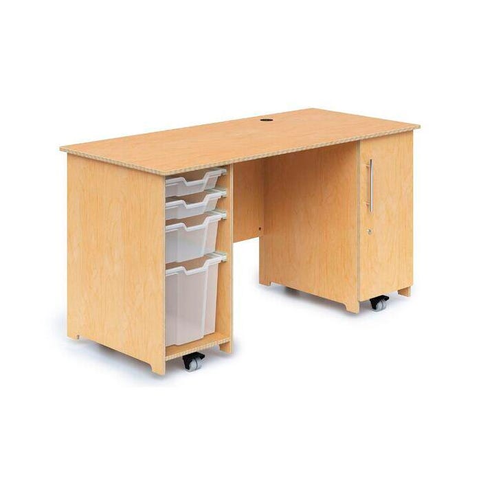 Whitney Brothers Teachers Desk 57-3/4 x 26 x 31 Inches