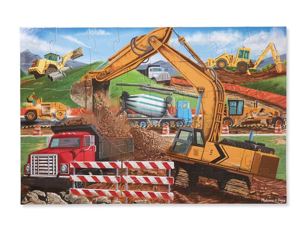 Image for Building Site Floor Puzzle - 48 Pieces from School Specialty