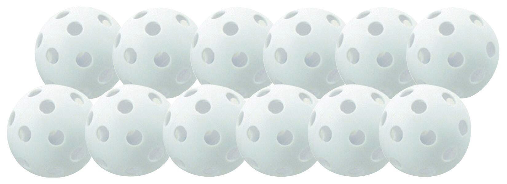 Champion Sports Plastic Baseball Set, White, Set of 12 1503870