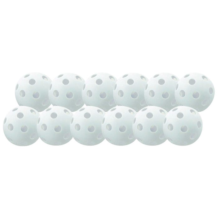 Champion Sports Plastic Baseballs, White, Set of 12