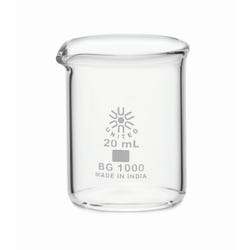 United Scientific Beakers, Low Form, Borosilicate Glass, 20ml 2089935