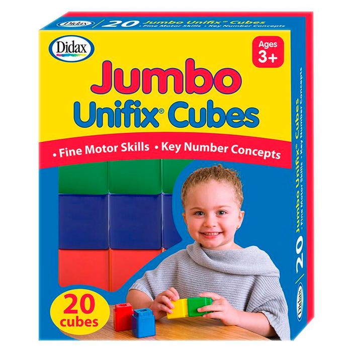 Didax Jumbo Unifix Cubes, Set of 20