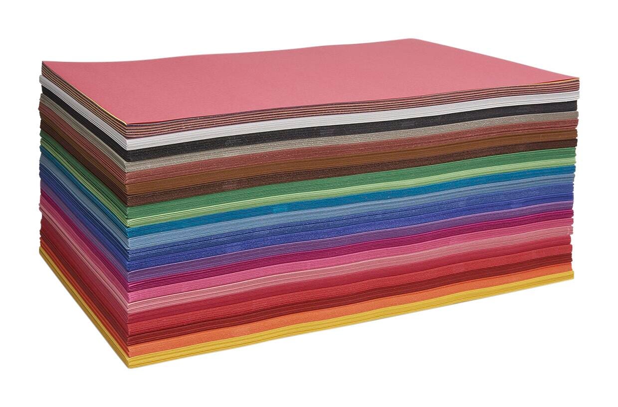 Nasco Assorted Construction Paper Set, 12 in. x 18 in. - 900 Sheets 2218210
