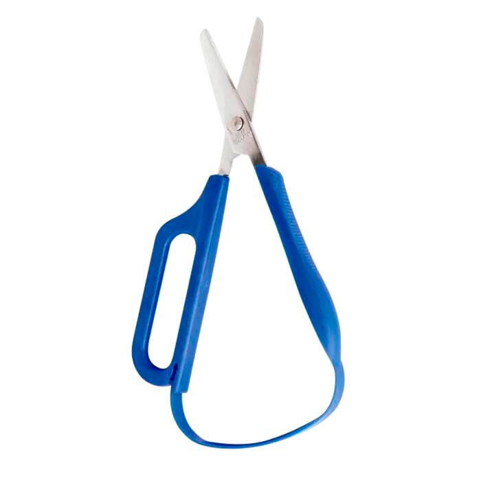PETA Long Loop Easi-Grip Scissor, Right-Handed, Blue