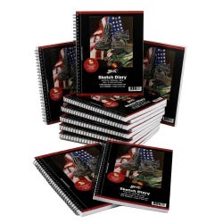 Sax Sketch Diary, 50 lbs, 8-1/2 x 11 Inches, 50 Sheets, Pack of 12