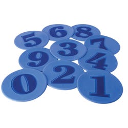 FlagHouse Numbered Spot Markers, Red, 10 Inches 2119969