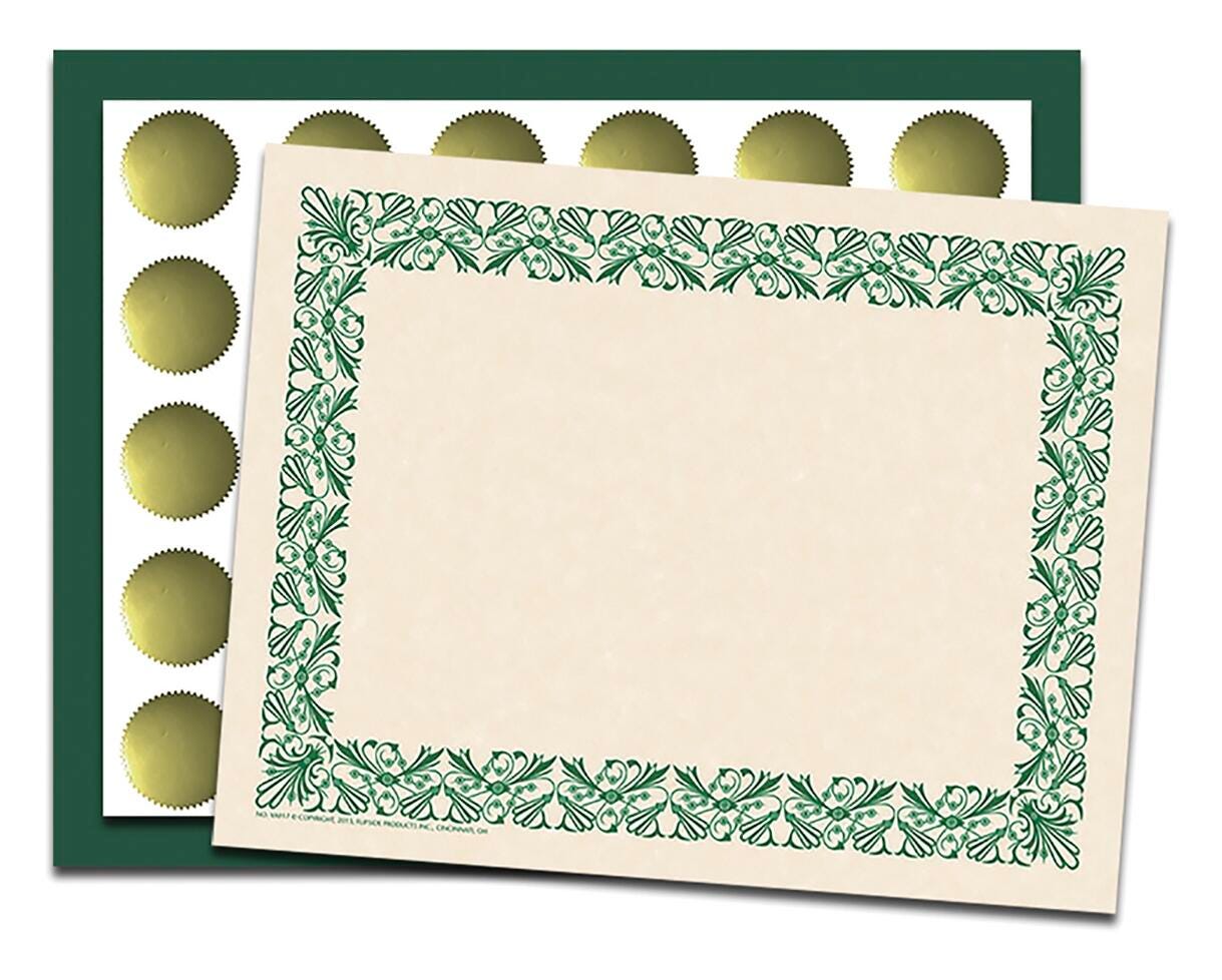 Award Certificates, Item Number 1568798