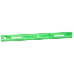 Delta Education Ruler, Plastic, 12 Inches, Pack of 4