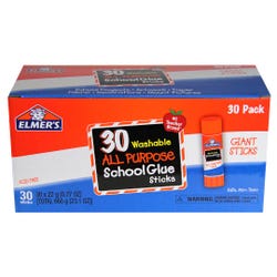 Elmer's All-Purpose School Glue Stick, 0.77 Ounces, Clear, Pack of 30 1535940