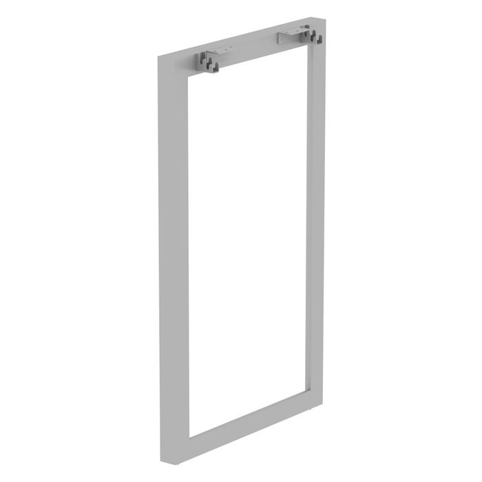 Lorell Relevance Standing-Height Side Leg Frame, 23 x 40-1/2 inches, Silver