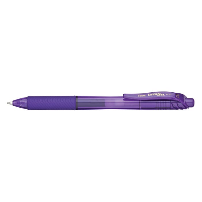 Pentel EnerGel-X Retractable Liquid Gel Pen, 0.7 mm, Violet, Pack of 12