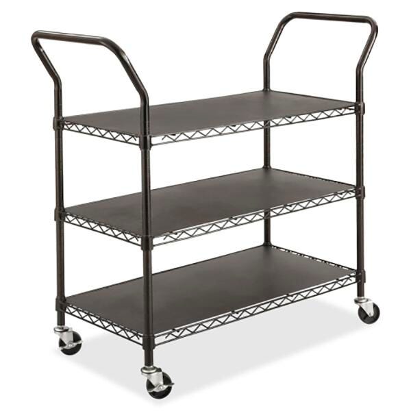 Safco 3-Shelf Wire Utility Cart, Item Number 1503783