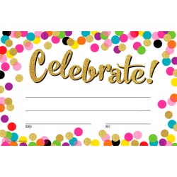 Teacher Created Resource Celebrate Confetti Awards, Item Number 2090526