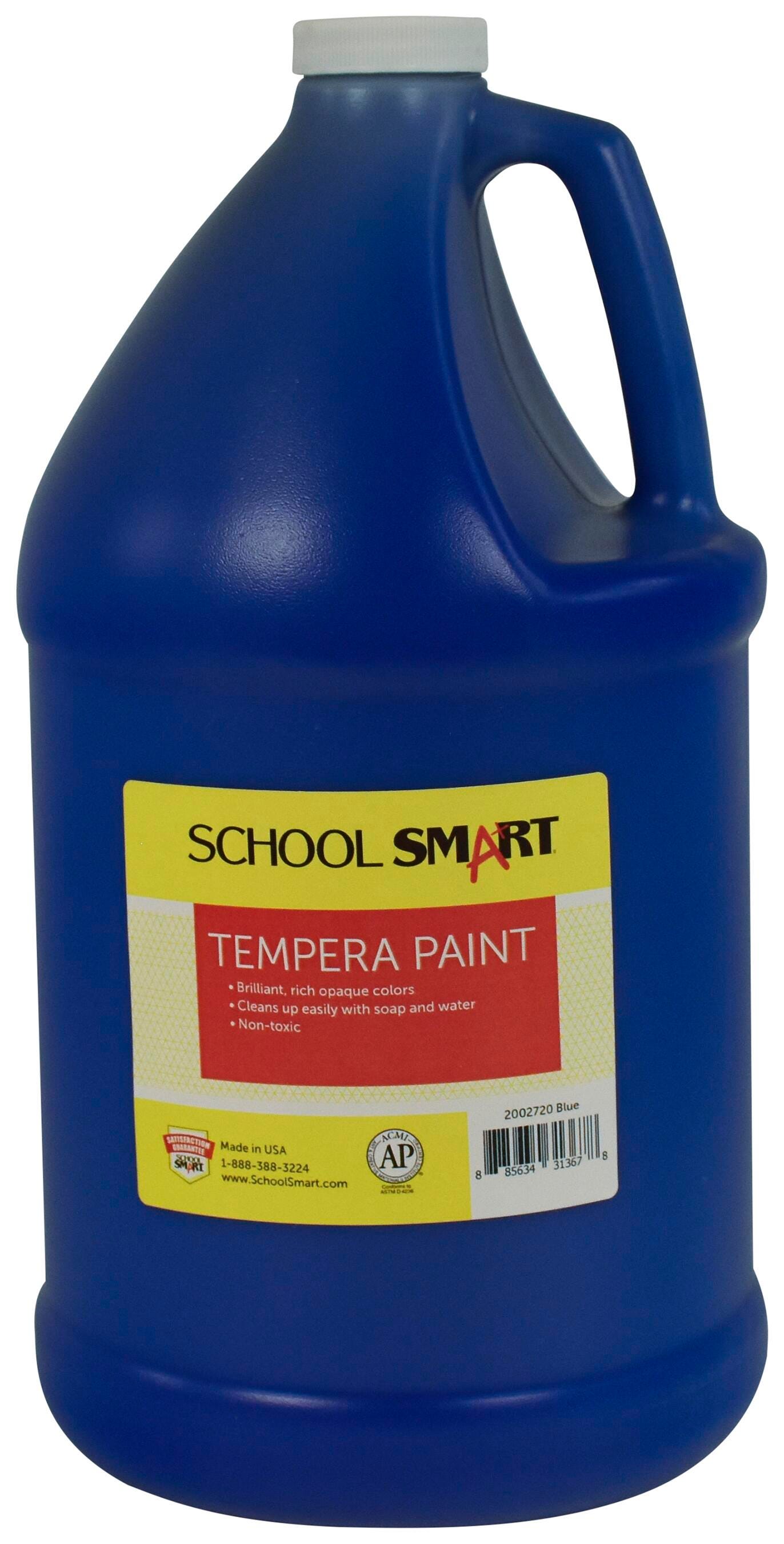 School Smart Tempera Paint, Blue, 1 Gallon Bottle Item Number 2002720