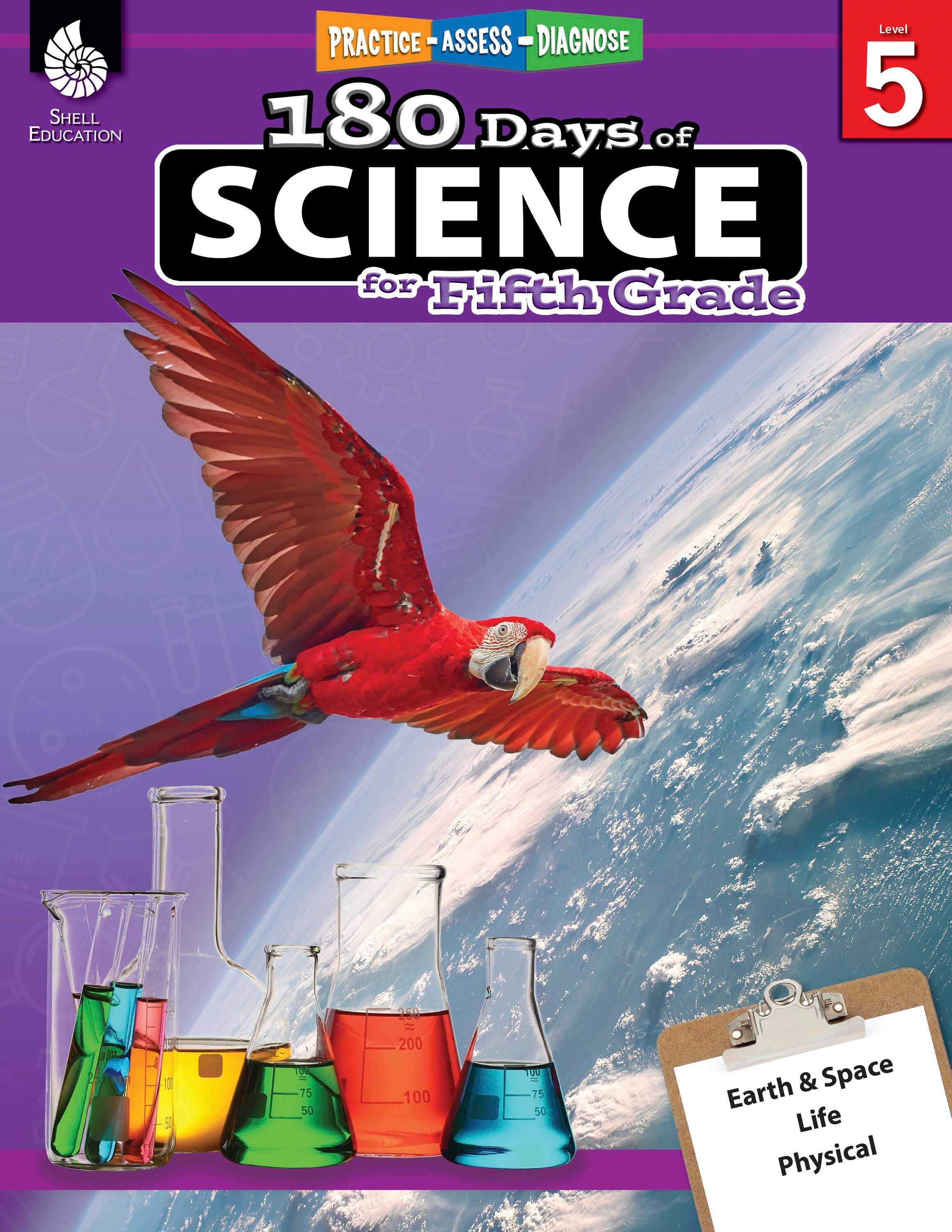 Shell Education 180 Days of Science Book for Fifth Grade 2213550