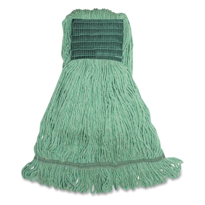 Genuine Joe Synthetic Blend Wide Band Medium Mophead, Green