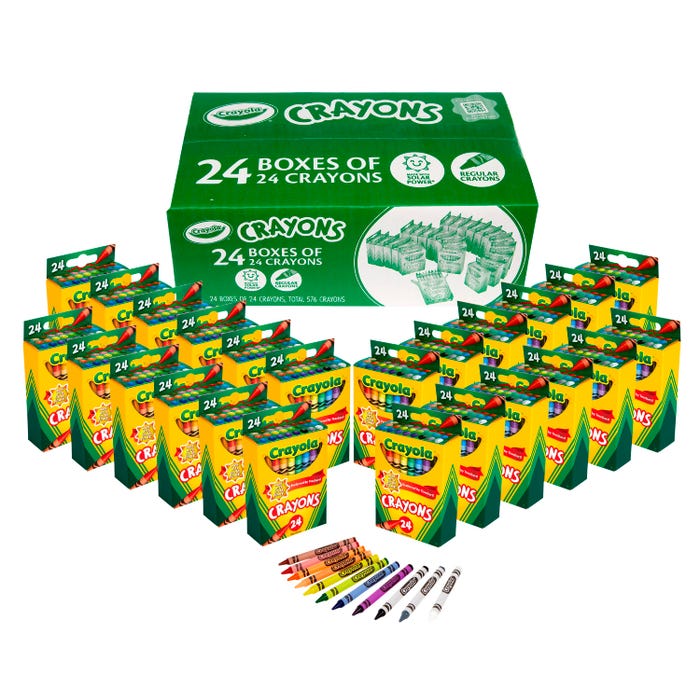 Crayola Crayon Classpack, 24 Boxes
