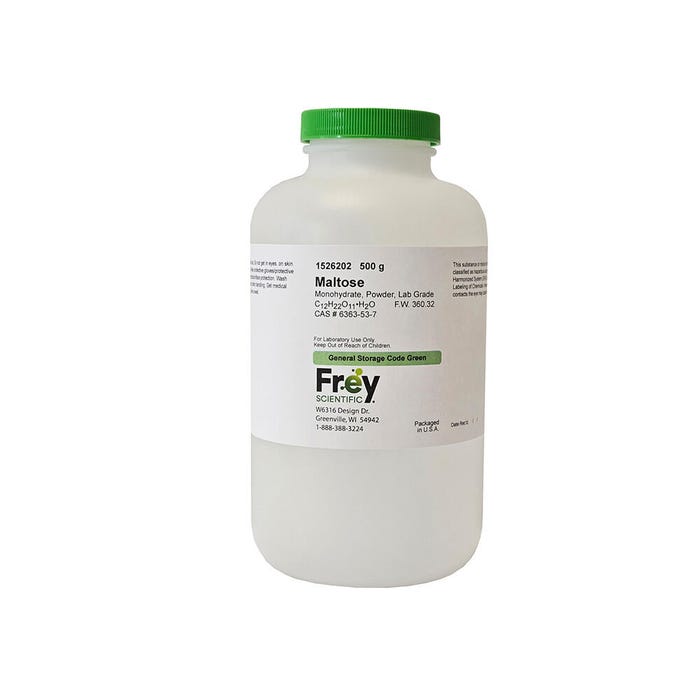 Frey Scientific Maltose Monohydrate Powder, 25 Grams, Lab Grade