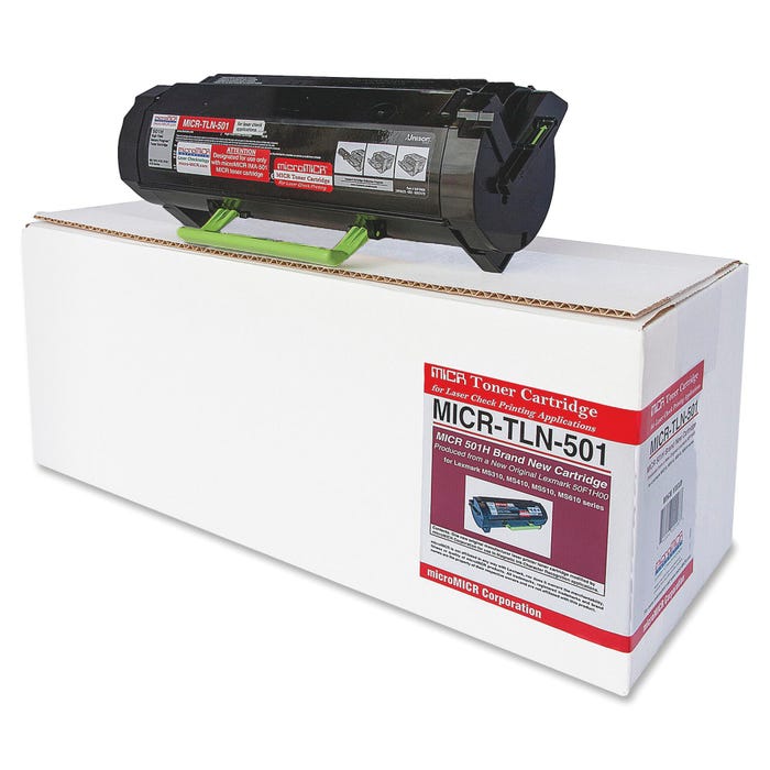microMICR Toner Cartridge, MICRTLN501, Black