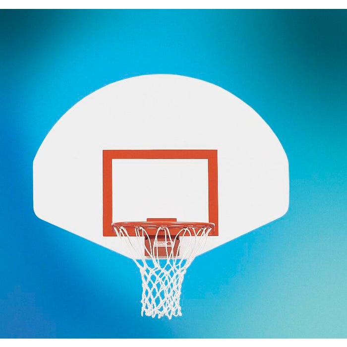 Bison Dura Steel Fan Shaped Front Mount Basketball Backboard, Steel