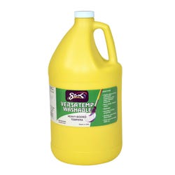 Sax Versatemp Washable Heavy-Bodied Tempera Paint, 1 Gallon, Primary Yellow 1592691