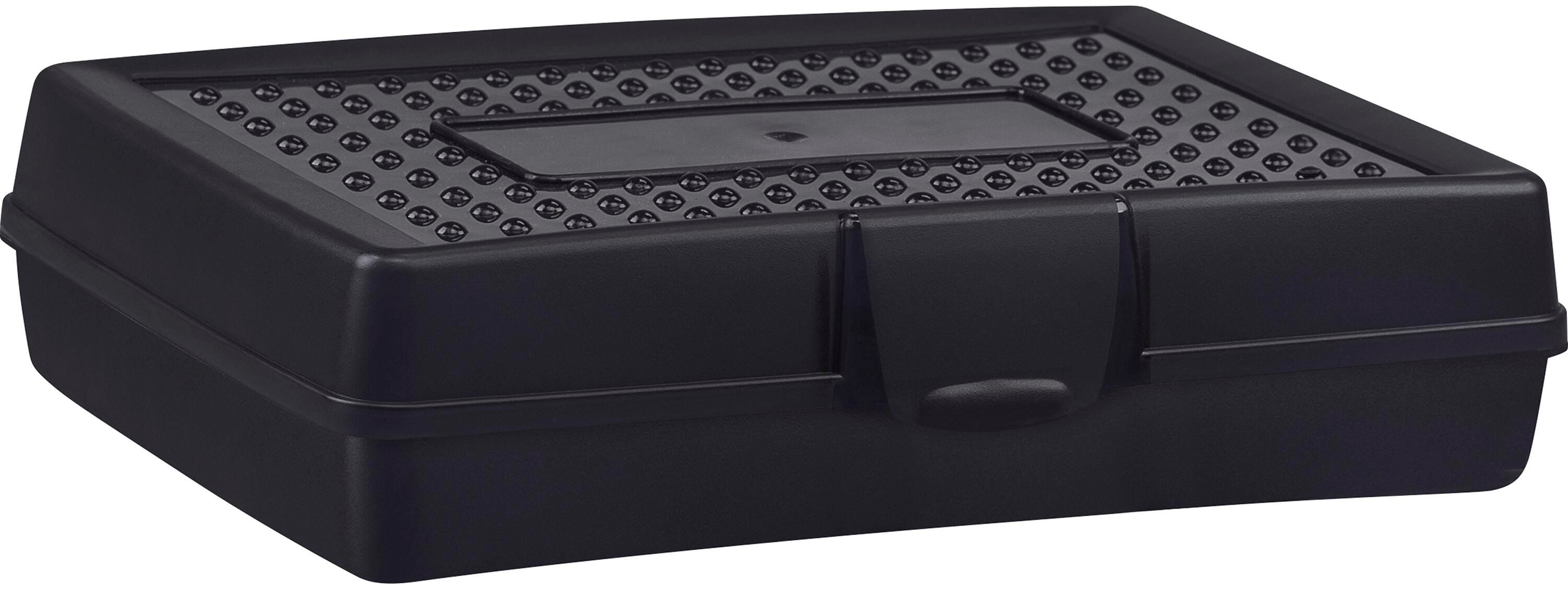 School Smart Plastic Pencil Box Case, Black Tint 1574183