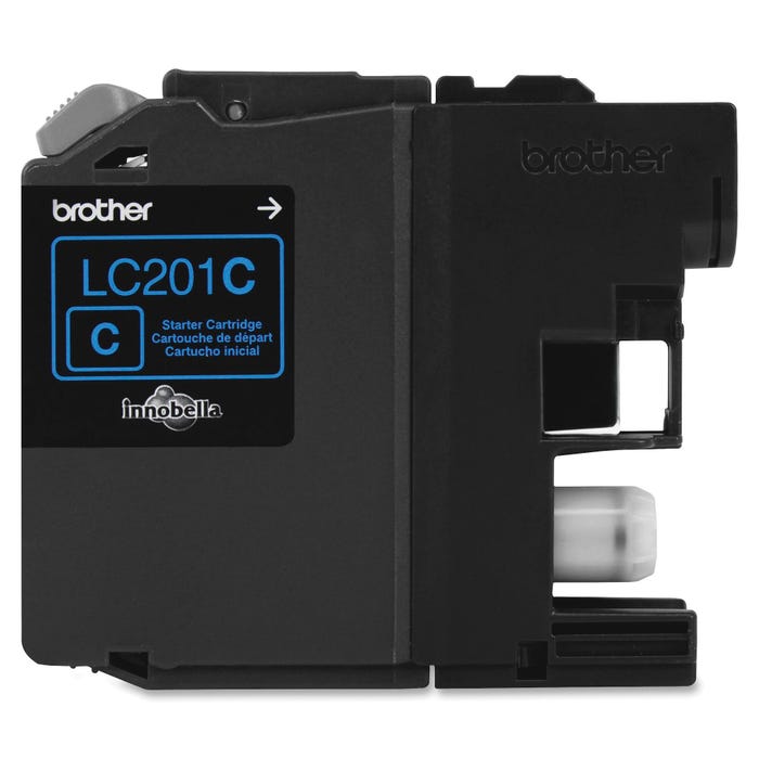 Brother LC201C Ink Cartridge, 260 Page Yield, Cyan