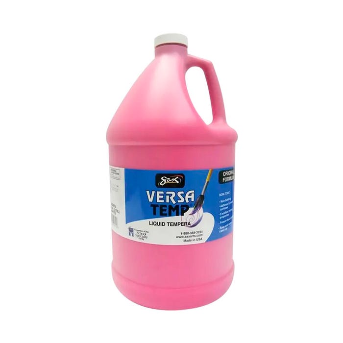 Sax Versatemp Heavy-Bodied Tempera Paint, 1 Gallon, Magenta
