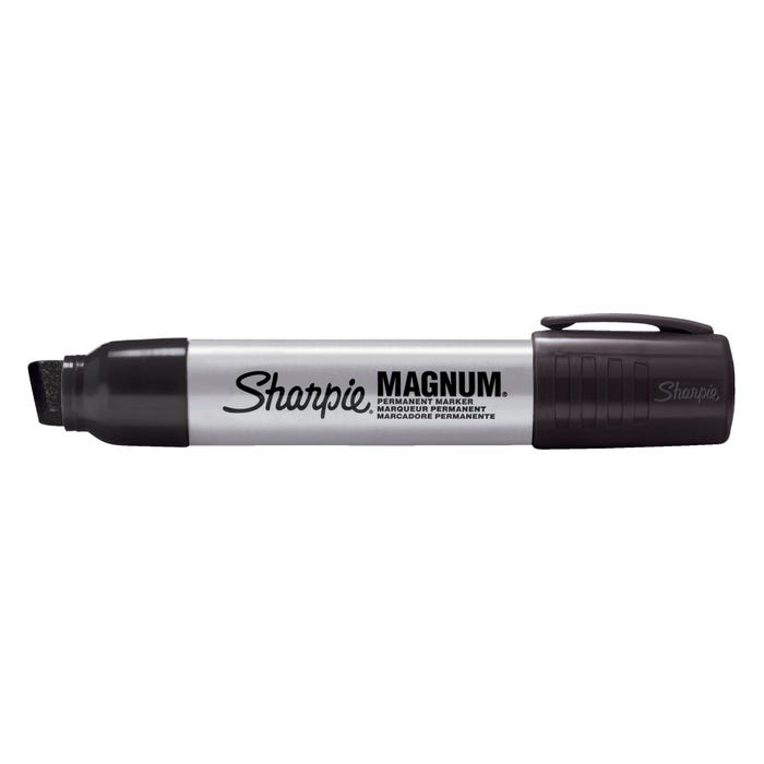 Sharpie Magnum Permanent Marker, Oversized Chisel Tip, Black