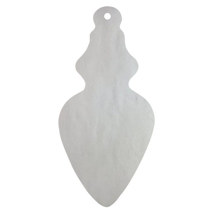Roylco Blots of Ornaments, Blank White, Pack of 40