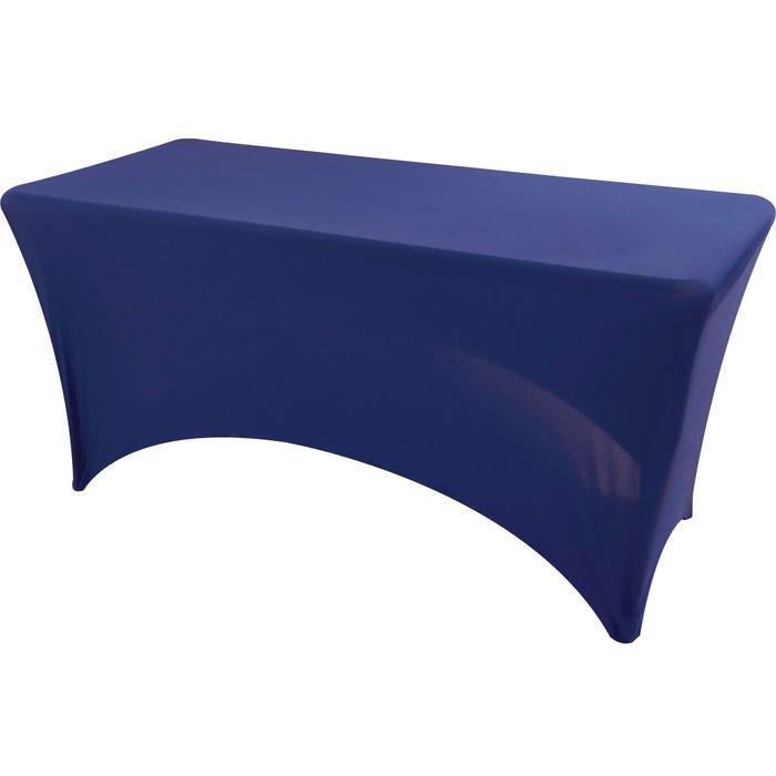 Iceberg Stretchable Fitted Table Cover, 6 ft., Blue