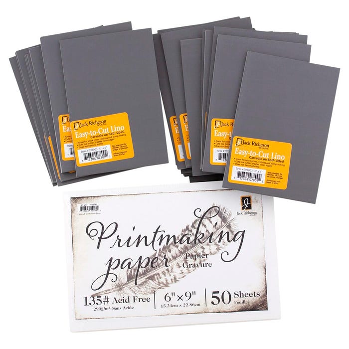 Jack Richeson Printmaking Classroom Set, 74 Pieces