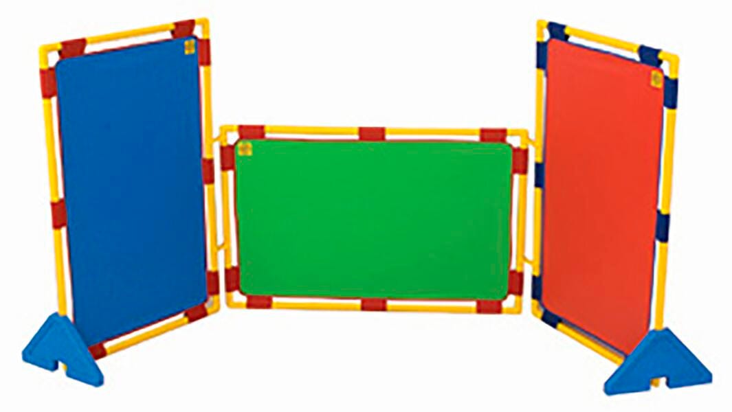 Children's Factory Rectangular Rainbow Room Divider, 30-1/2 x 47-1/2 Inches, Set of 3 1427980
