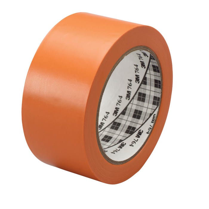 3M General Purpose Wear Resistant Floor Marking Tape Roll, 2 Inches x 36 Yards, Orange, Vinyl