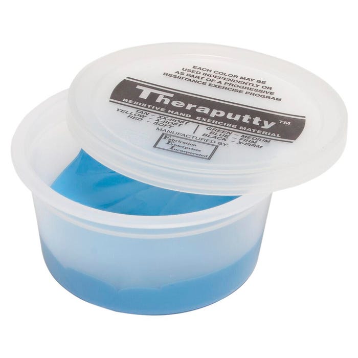 CanDo Antimicrobial Theraputty, Firm, 2 Ounce, Blue