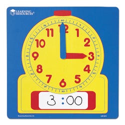 Learning Resources Write and Wipe Demonstration Clocks 1385925