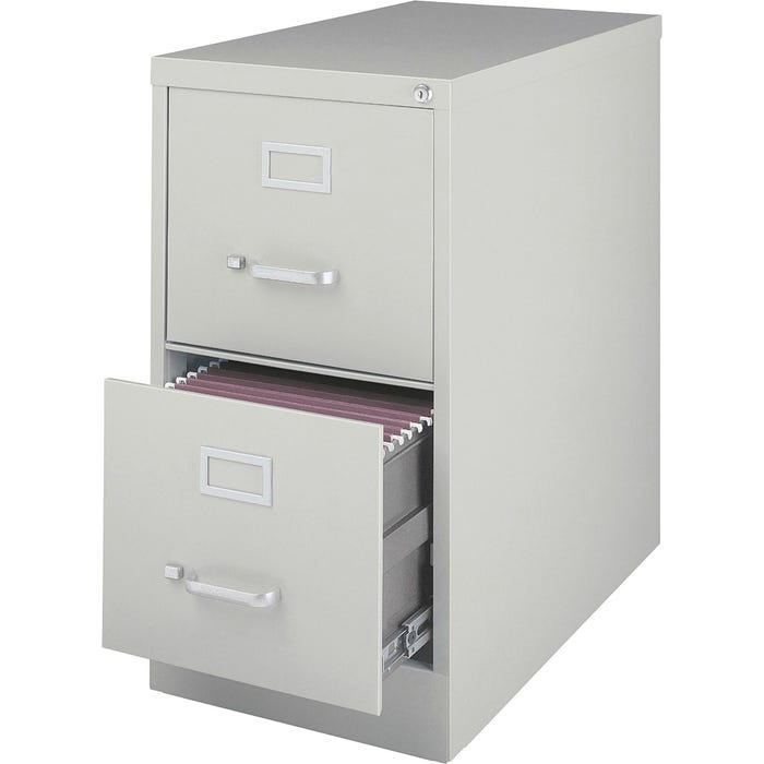 Lorell Vertical File Cabinet, Light Gray, 15 x 26-1/2 x 28-3/8 Inches