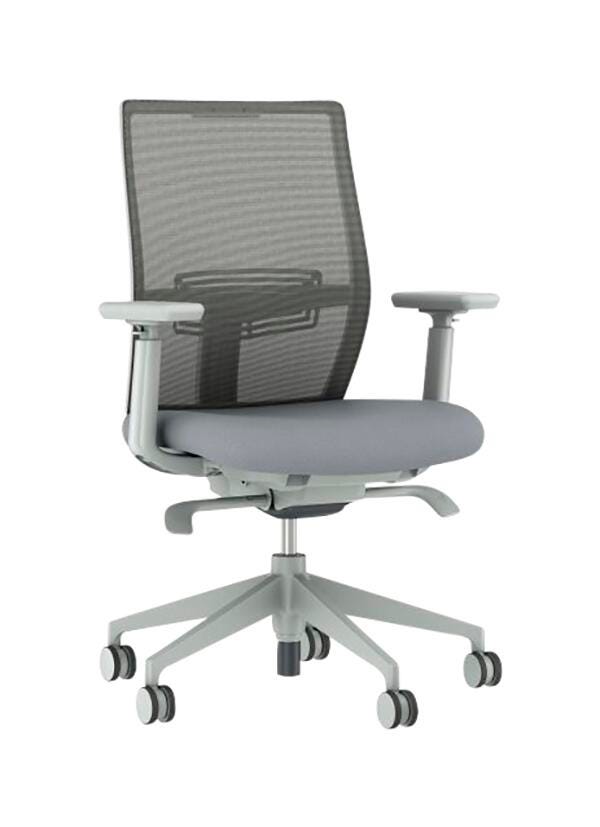 AIS Devens High-Back Task Chair, 27 x 26 x 41-3/4 Inches, Gray, Item Number 2089251