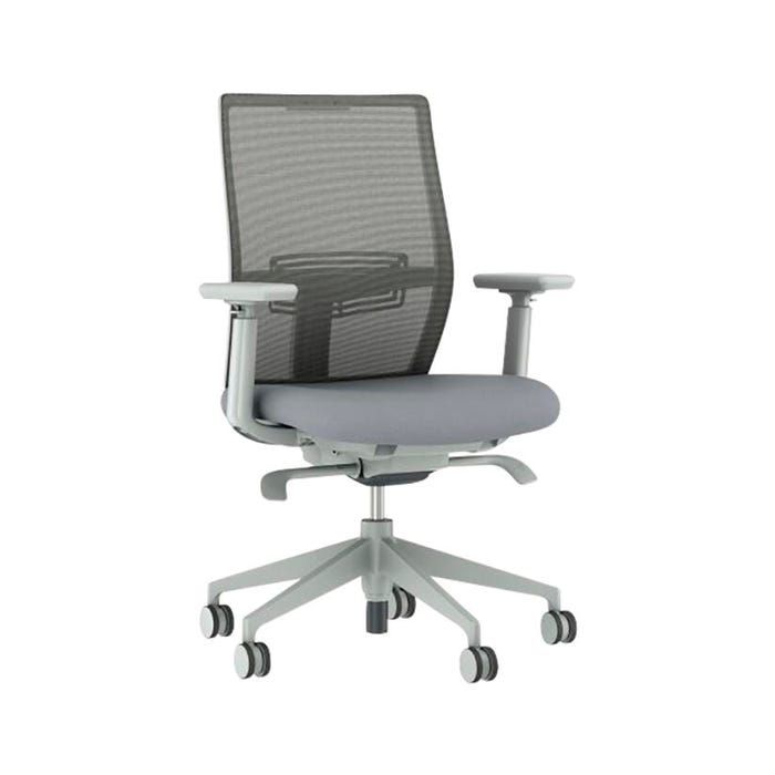 Affordable Interior Systems Devens High-Back Task Chair, 27 x 26 x 41-3/4 Inches, Gray
