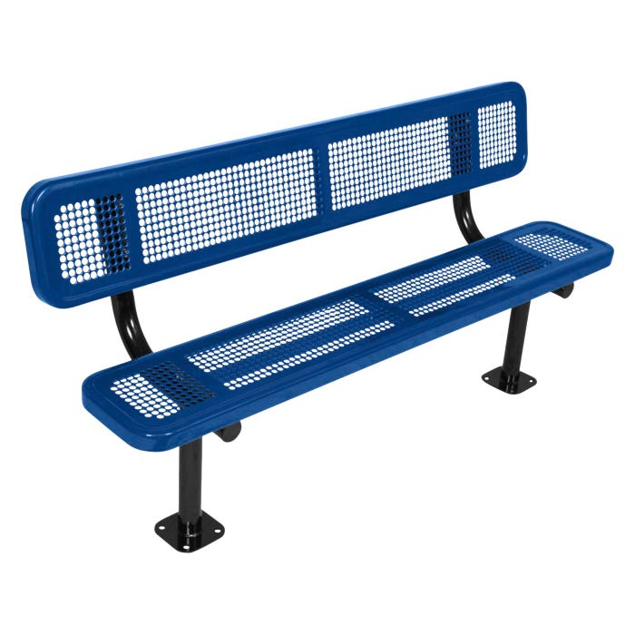 UltraSite UltraCoat Thermoplastic Bench with Back