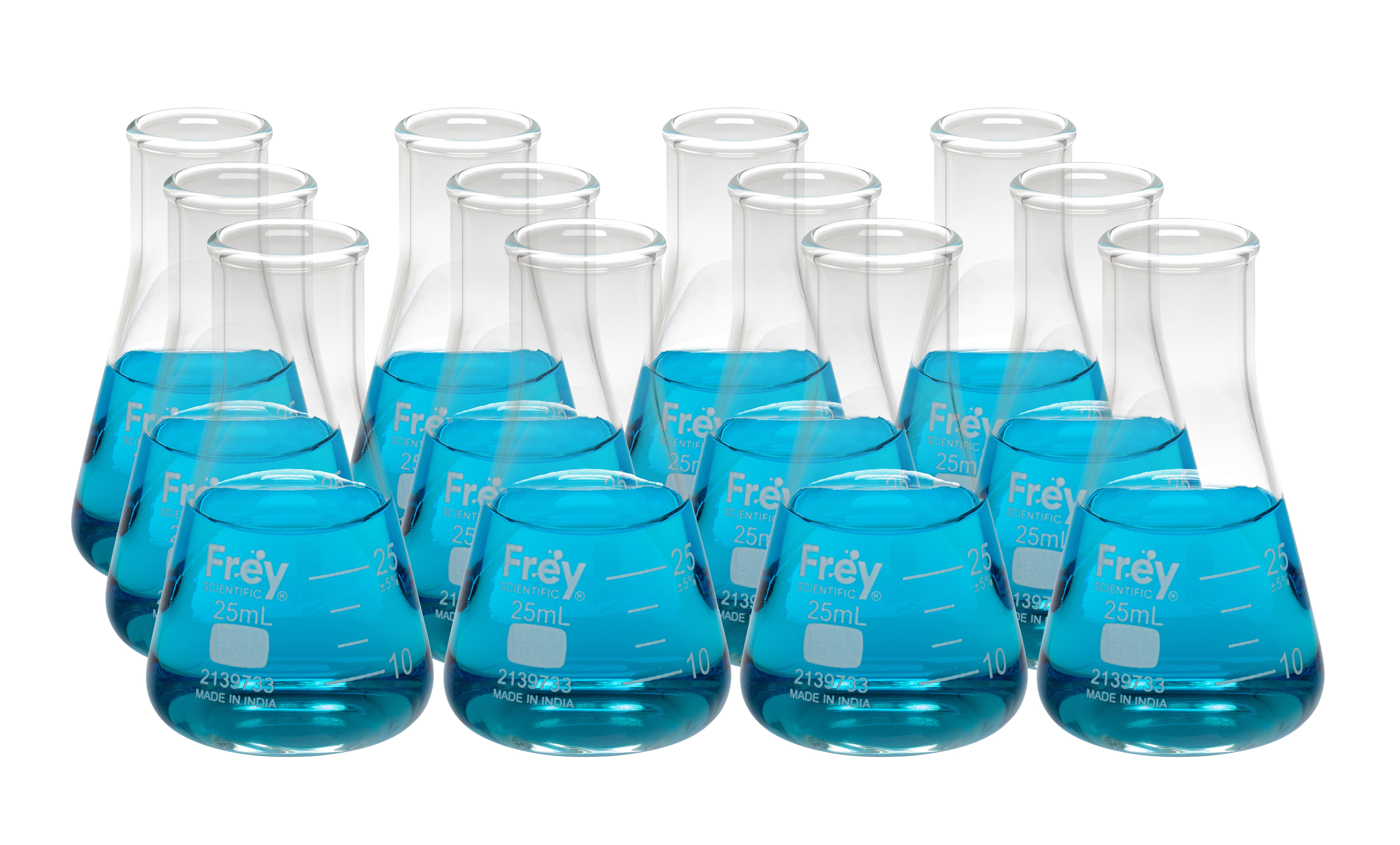 Narrow Mouth Erlenmeyer Flasks 25 ml Pack of 12 2139733